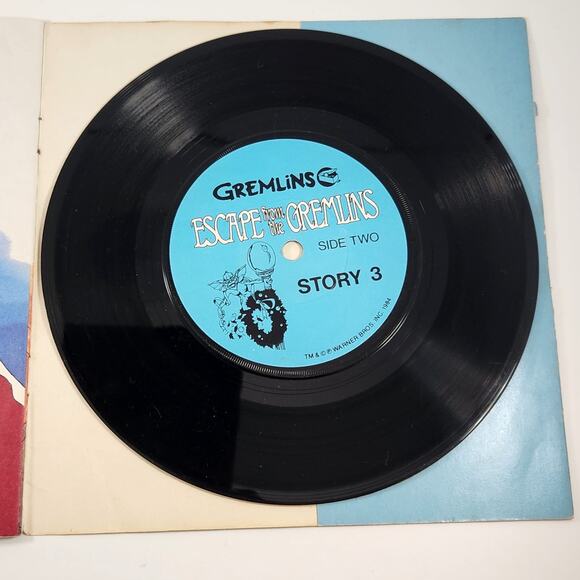 Vintage 1984 “Escape from the Gremlins” Read-Along Book & Record | Story 3 - Picture 10 of 10